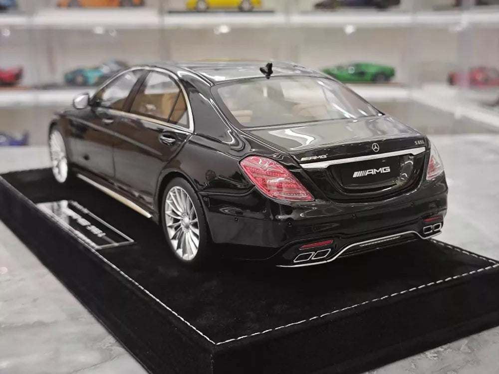 [Henson & Heaven] 1:18 Mercedes-Benz 2020 AMG S65L W222 Black Model Car Resin