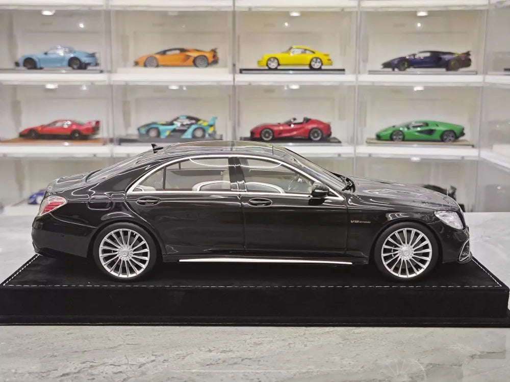 [Henson & Heaven] 1:18 Mercedes-Benz 2020 AMG S65L W222 ブラック モデルカー レジン