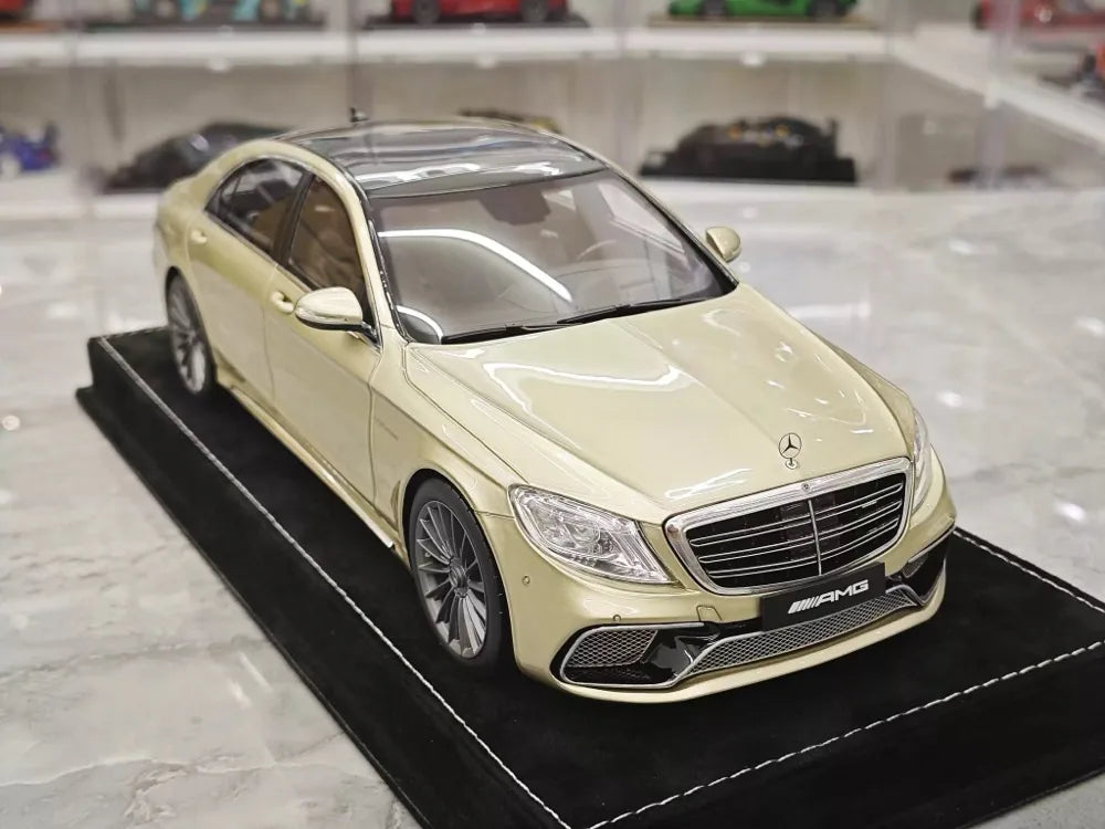 [Henson & Heaven] 1:18 Mercedes-Benz 2020 AMG S65L W222 Gold Model Car Resin