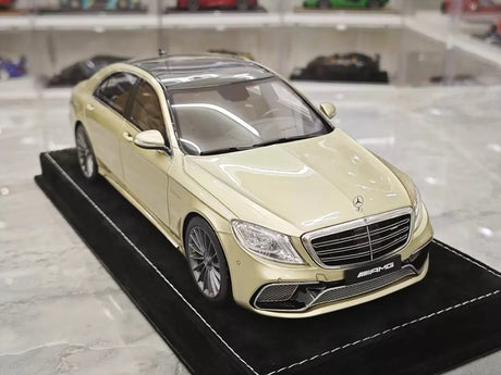 [Henson & Heaven] 1:18 Mercedes-Benz 2020 AMG S65L W222 Gold Model Car Resin