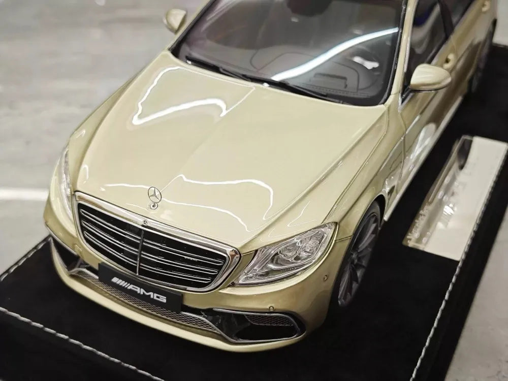 [Henson & Heaven] 1:18 Mercedes-Benz 2020 AMG S65L W222 guld modellbil harts