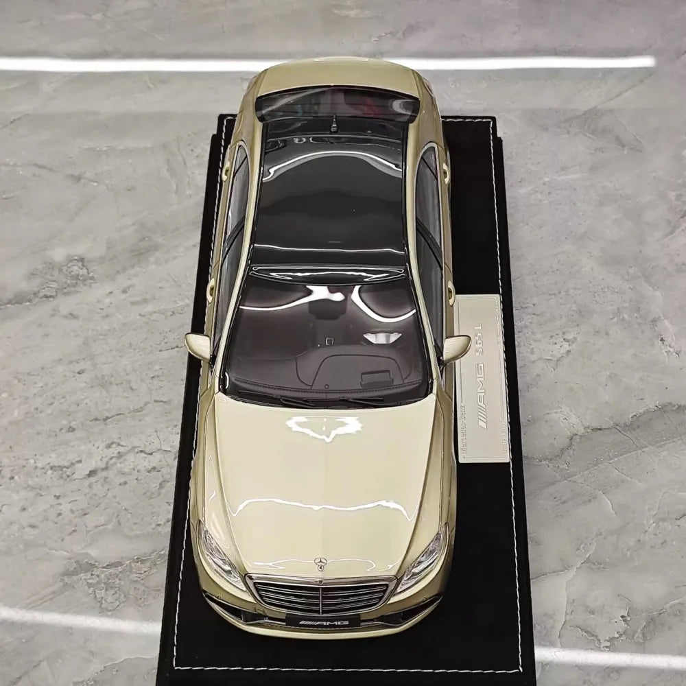 [Henson & Heaven] 1:18 Mercedes-Benz 2020 AMG S65L W222 guld modellbil harts