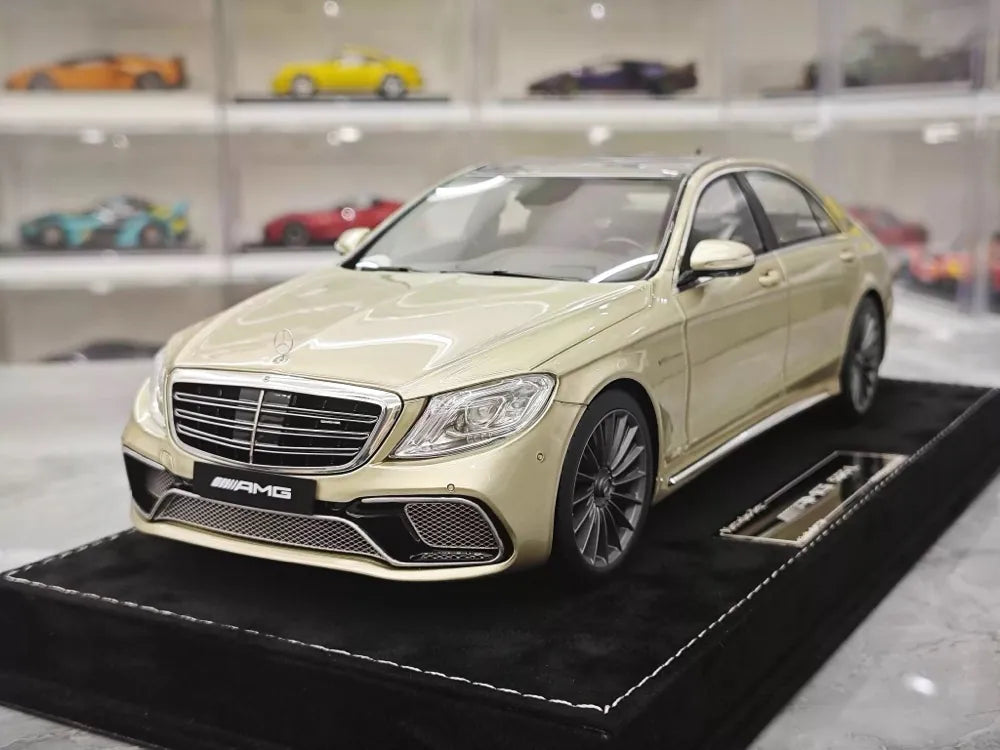 [Henson & Heaven] 1:18 Mercedes-Benz 2020 AMG S65L W222 Gold Model Car Resin