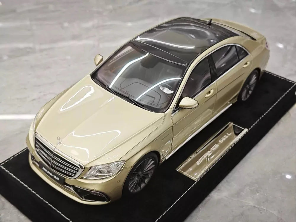 [Henson & Heaven] 1:18 Mercedes-Benz 2020 AMG S65L W222 Gold Model Car Resin