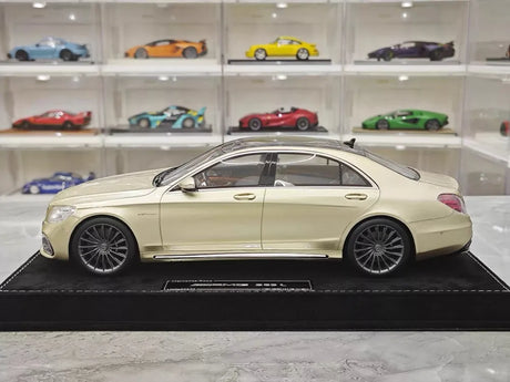 [Henson & Heaven] 1:18 Mercedes-Benz 2020 AMG S65L W222 Gold Model Car Resin