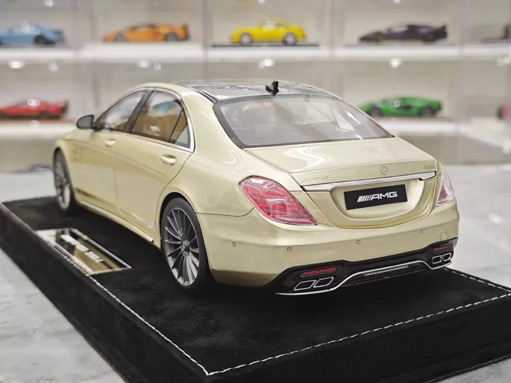 [Henson & Heaven] 1:18 Mercedes-Benz 2020 AMG S65L W222 Gold Model Car Resin