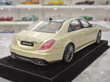 [Henson & Heaven] 1:18 Mercedes-Benz 2020 AMG S65L W222 Gold Model Car Resin