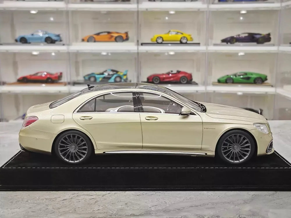 [Henson & Heaven] 1:18 Mercedes-Benz 2020 AMG S65L W222 guld modellbil harts