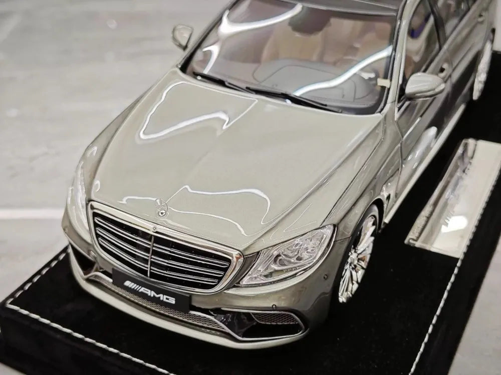 [Henson & Heaven] 1:18 Mercedes-Benz 2020 AMG S65L W222 Gray Model Car Resin