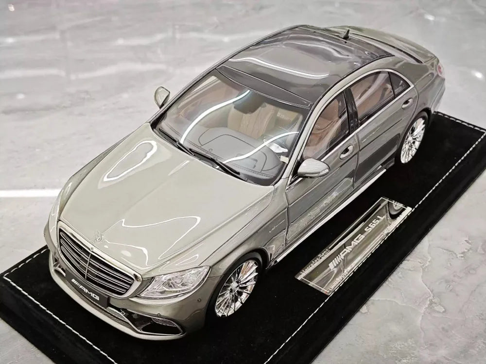 [Henson & Heaven] 1:18 Mercedes-Benz 2020 AMG S65L W222 Gray Model Car Resin