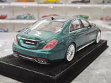 [Henson & Heaven] 1:18 Mercedes-Benz 2020 AMG S65L W222 Green Model Car Resin