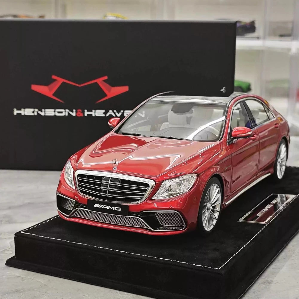 [Henson & Heaven] 1:18 Mercedes-Benz 2020 AMG S65L W222 Red Model Car Resin