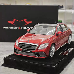 [Henson & Heaven] 1:18 Mercedes-Benz 2020 AMG S65L W222 Red Model Car Resin