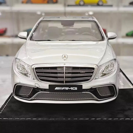 [Henson & Heaven] 1:18 Mercedes-Benz 2020 AMG S65L W222 Silver Model Car Resin