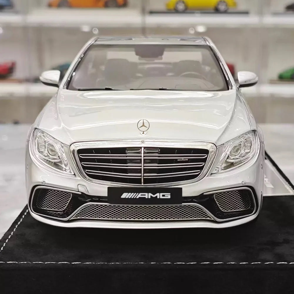 [Henson & Heaven] 1:18 Mercedes-Benz 2020 AMG S65L W222 argent voiture miniature Resin
