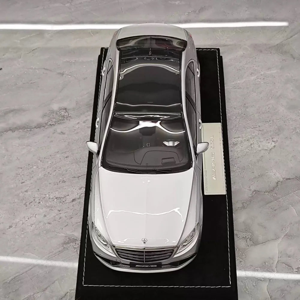 [Henson & Heaven] 1:18 Mercedes-Benz 2020 AMG S65L W222 argent voiture miniature Resin