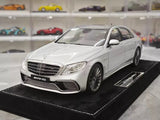 [Henson & Heaven] 1:18 Mercedes-Benz 2020 AMG S65L W222 Silver Model Car Resin