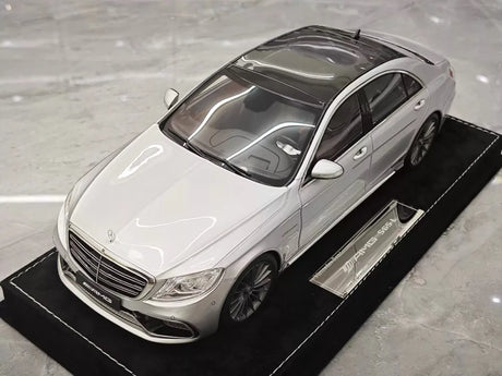 [Henson & Heaven] 1:18 Mercedes-Benz 2020 AMG S65L W222 Silver Model Car Resin