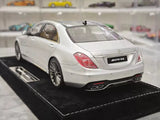[Henson & Heaven] 1:18 Mercedes-Benz 2020 AMG S65L W222 Silver Model Car Resin