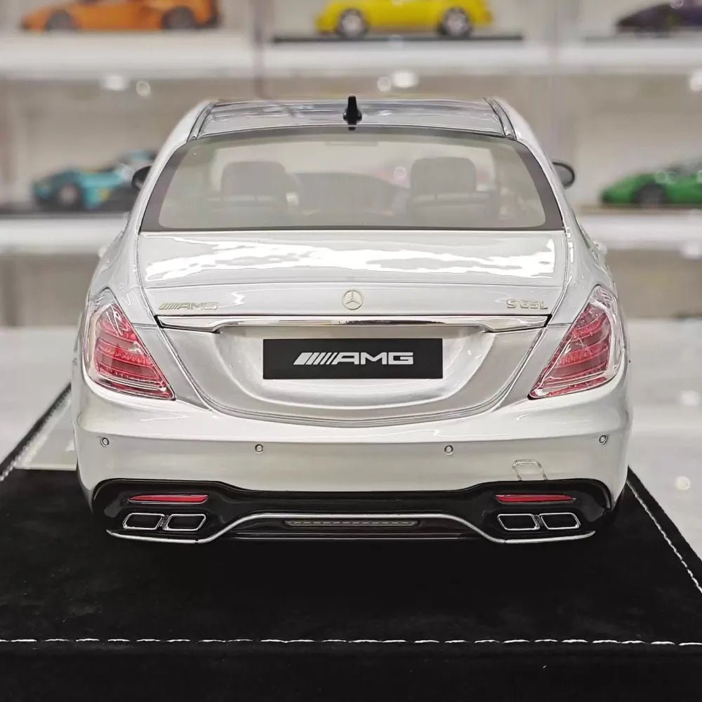 [Henson & Heaven] 1:18 Mercedes-Benz 2020 AMG S65L W222 argent voiture miniature Resin