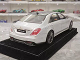 [Henson & Heaven] 1:18 Mercedes-Benz 2020 AMG S65L W222 Silver Model Car Resin
