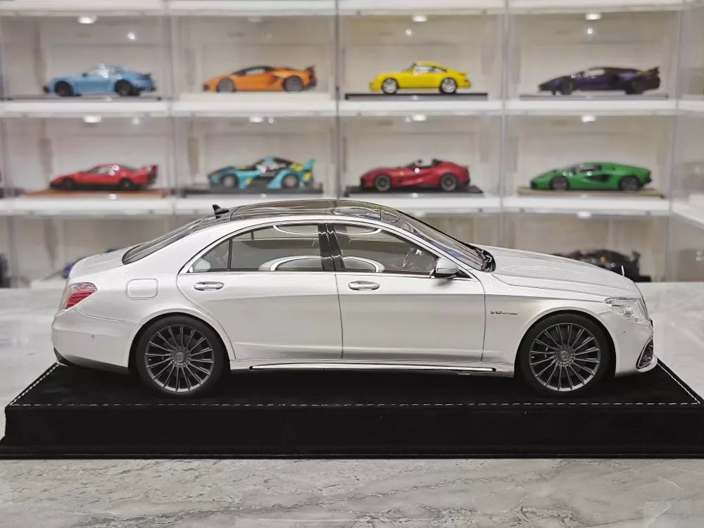 [Henson & Heaven] 1:18 Mercedes-Benz 2020 AMG S65L W222 Silver Model Car Resin