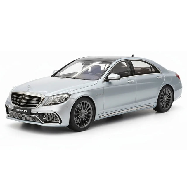 [Henson & Heaven] 1:18 Mercedes-Benz 2020 AMG S65L W222 zilver blauw modelauto Hars