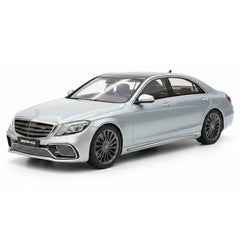 [Henson & Heaven] 1:18 Mercedes-Benz 2020 AMG S65L W222 Silver Blue Model Car Resin