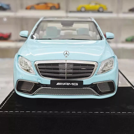 [Henson & Heaven] 1:18 Mercedes-Benz 2020 AMG S65L W222 Tiffany Blue Model Car Resin