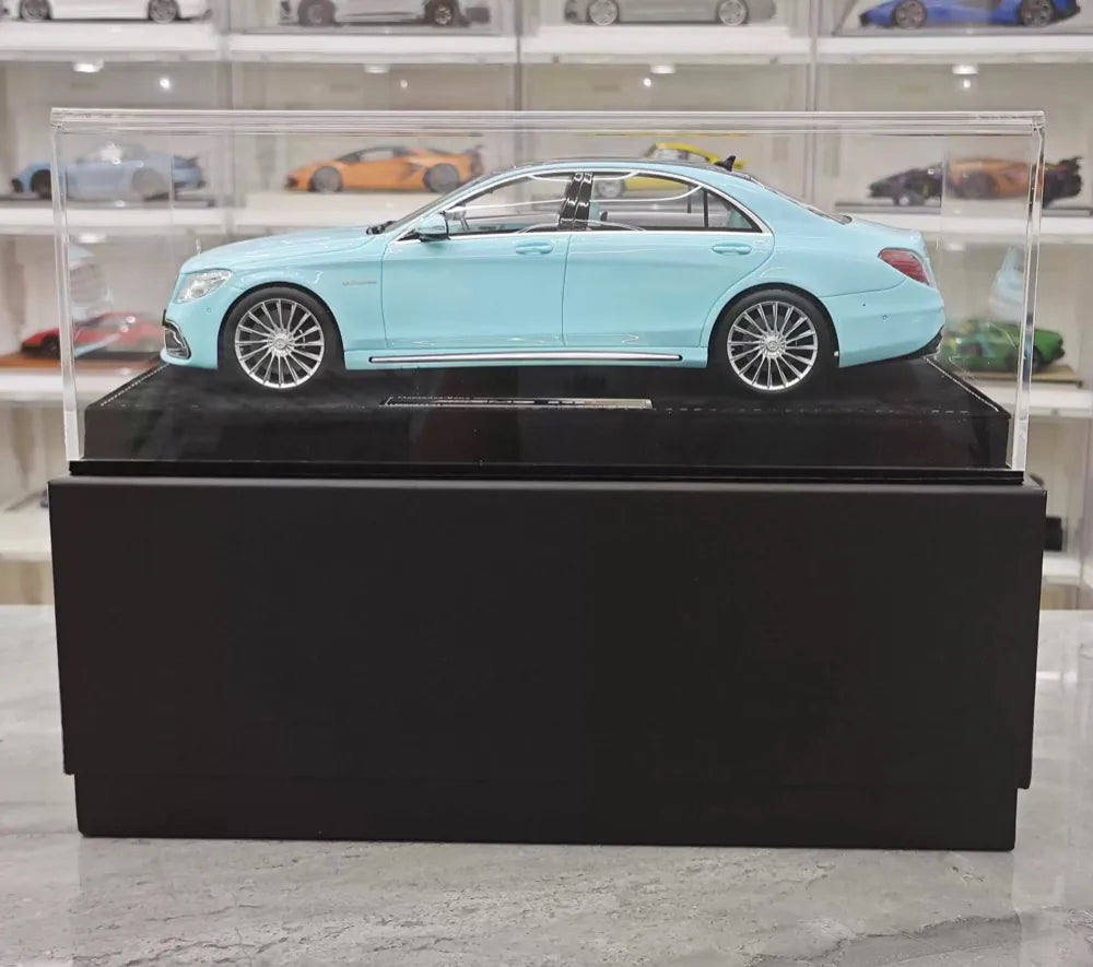 [Henson & Heaven] 1:18 Mercedes-Benz 2020 AMG S65L W222 Tiffany blauw modelauto Hars