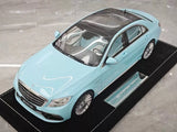 [Henson & Heaven] 1:18 Mercedes-Benz 2020 AMG S65L W222 Tiffany Blue Model Car Resin