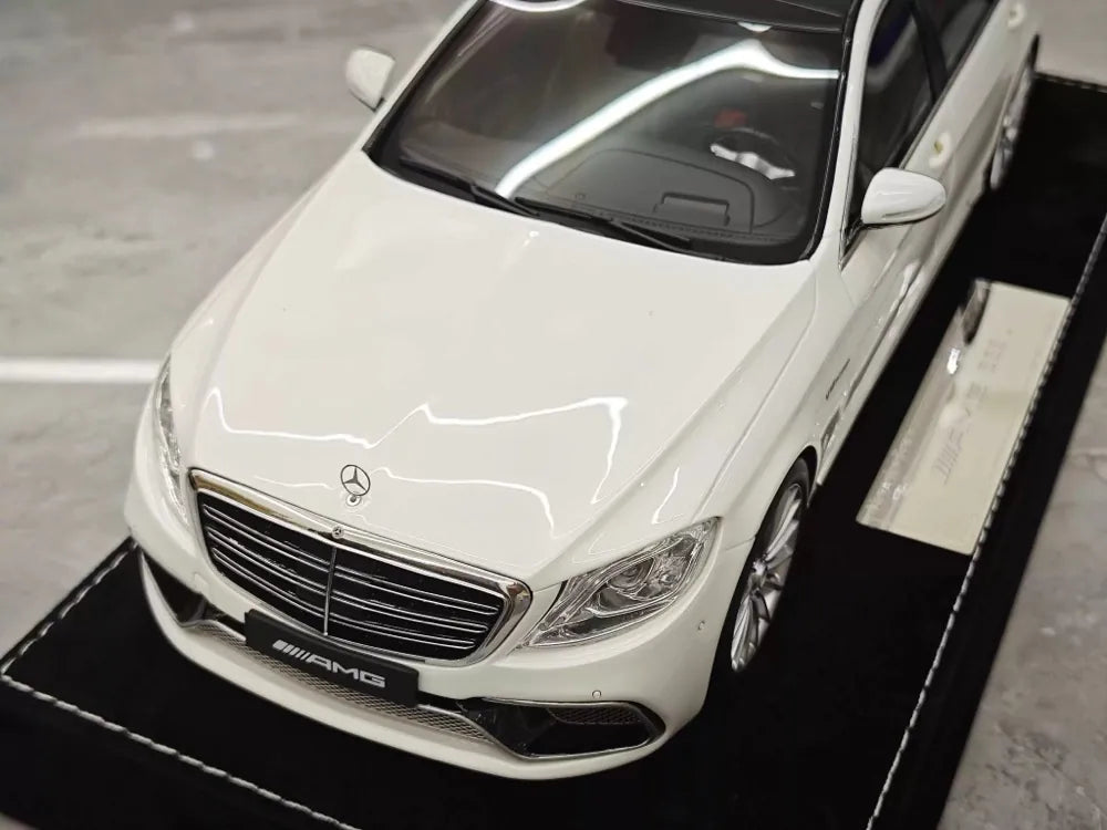 [Henson & Heaven] 1:18 Mercedes-Benz 2020 AMG S65L W222 White Model Car Resin