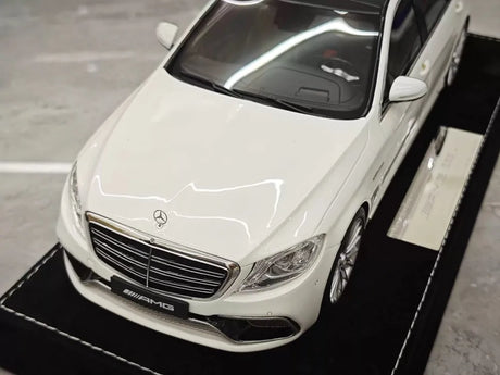 [Henson & Heaven] 1:18 Mercedes-Benz 2020 AMG S65L W222 White Model Car Resin