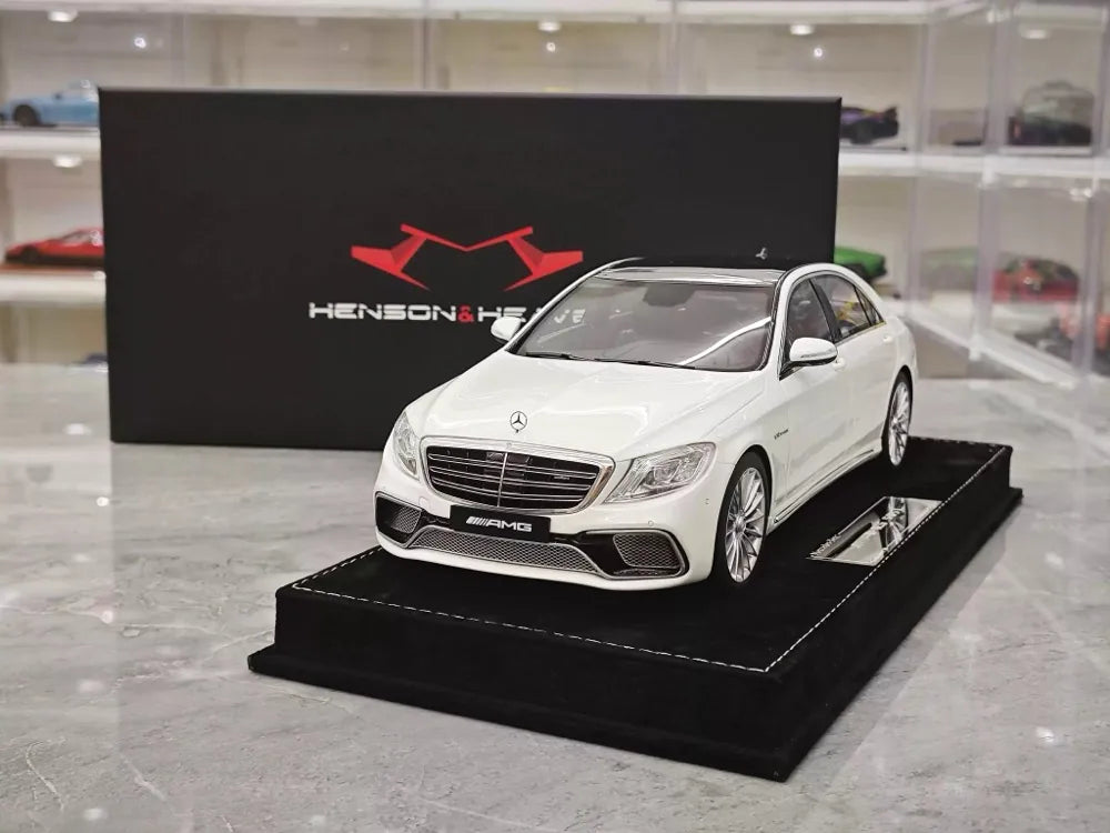 [Henson & Heaven] 1:18 Mercedes-Benz 2020 AMG S65L W222 White Model Car Resin