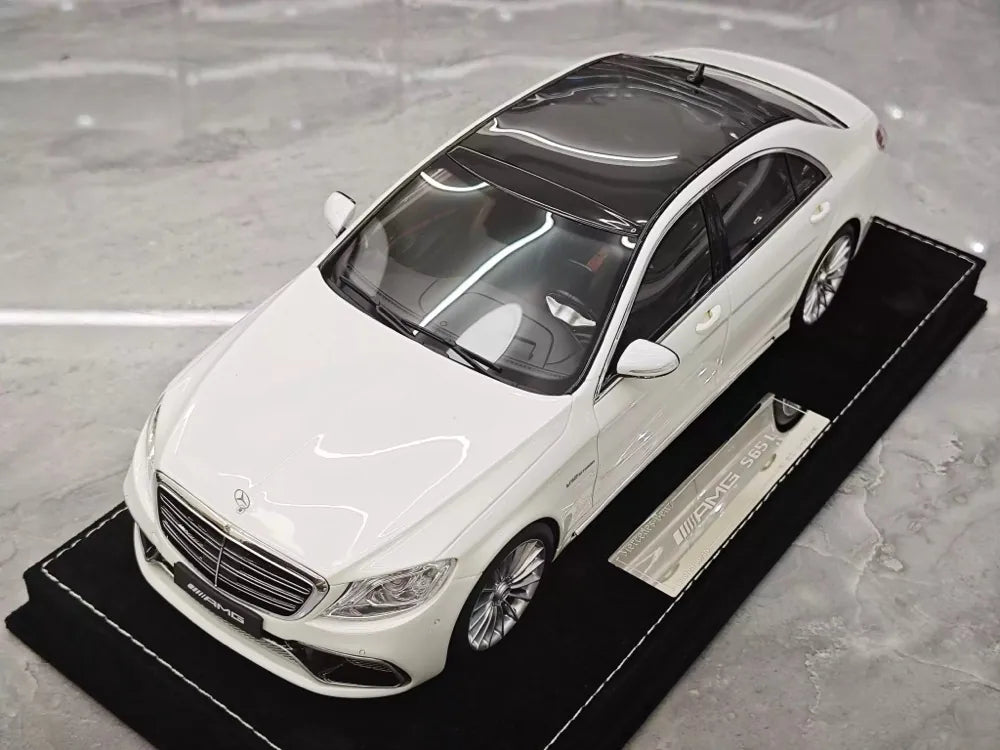 [Henson & Heaven] 1:18 Mercedes-Benz 2020 AMG S65L W222 White Model Car Resin