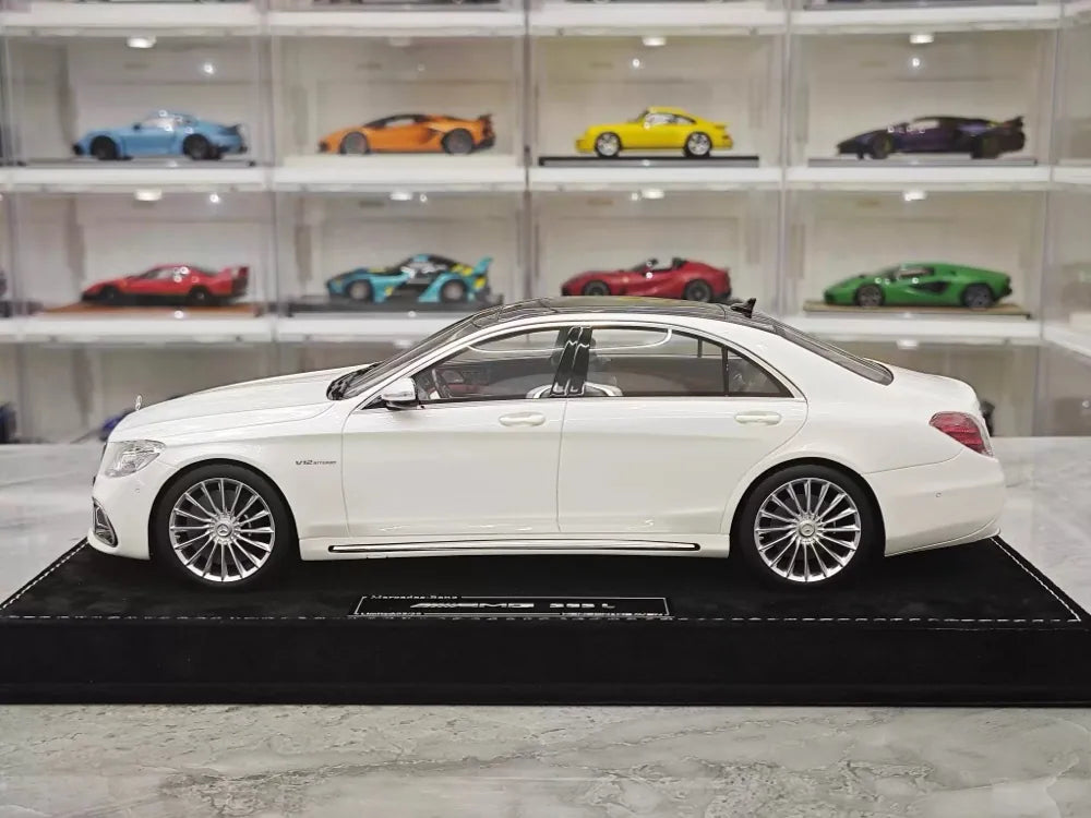 [Henson & Heaven] 1:18 Mercedes-Benz 2020 AMG S65L W222 White Model Car Resin