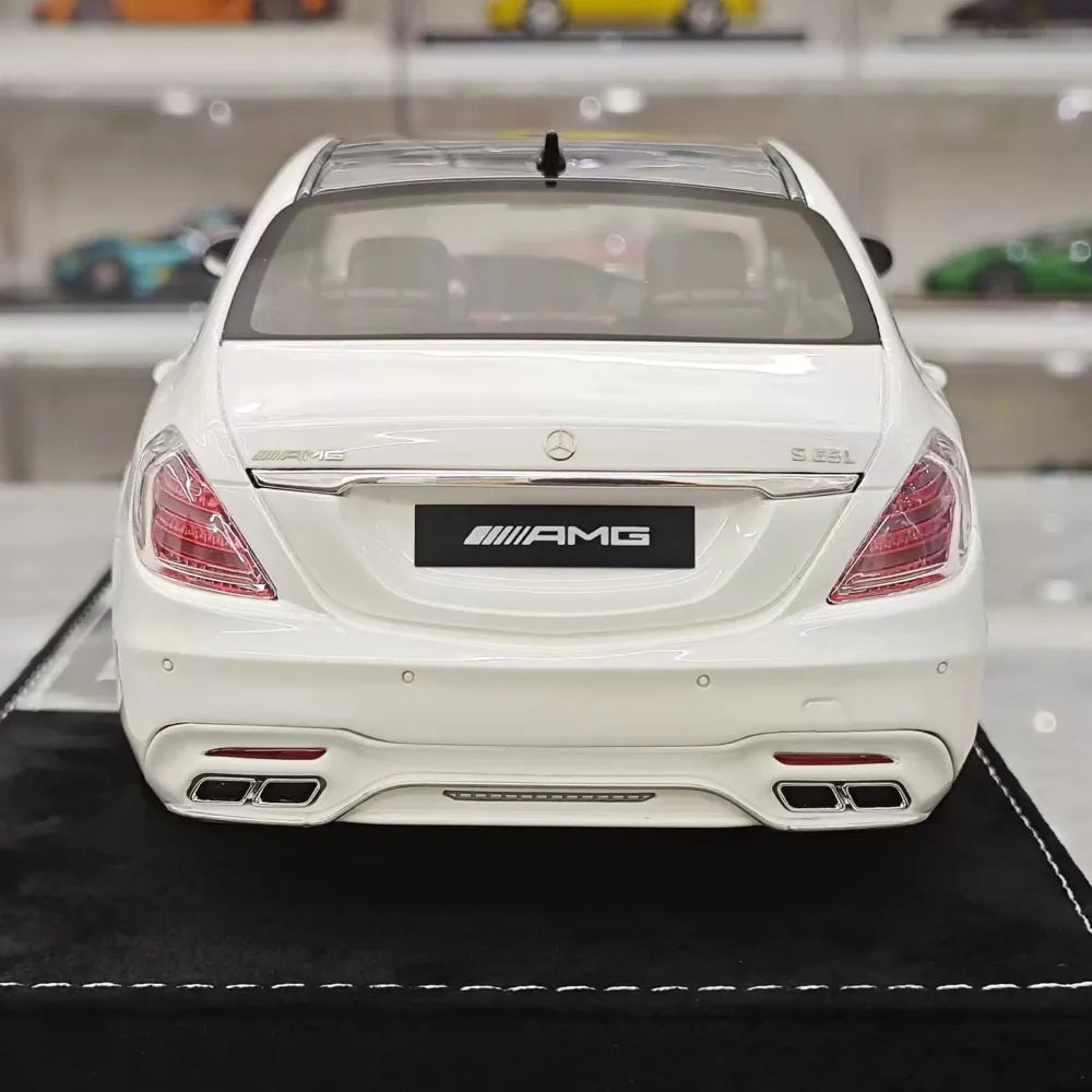 [Henson & Heaven] 1:18 Mercedes-Benz 2020 AMG S65L W222 White Model Car Resin