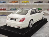 [Henson & Heaven] 1:18 Mercedes-Benz 2020 AMG S65L W222 White Model Car Resin