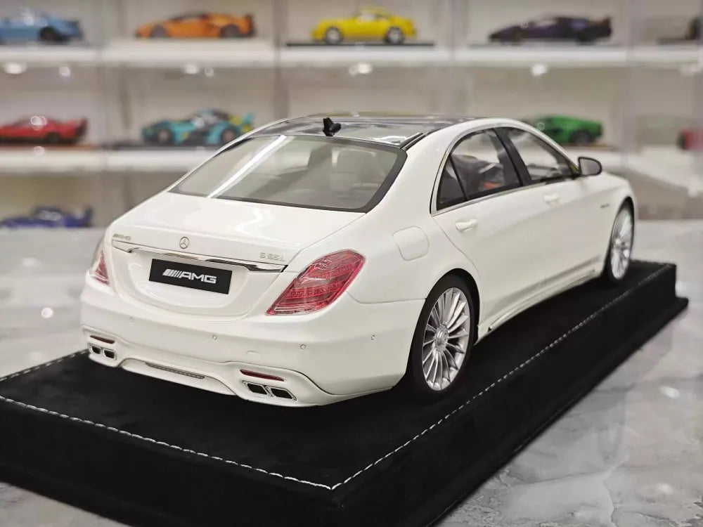 [Henson & Heaven] 1:18 Mercedes-Benz 2020 AMG S65L W222 White Model Car Resin