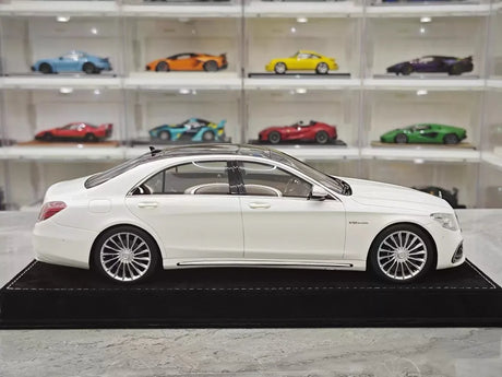 [Henson & Heaven] 1:18 Mercedes-Benz 2020 AMG S65L W222 White Model Car Resin