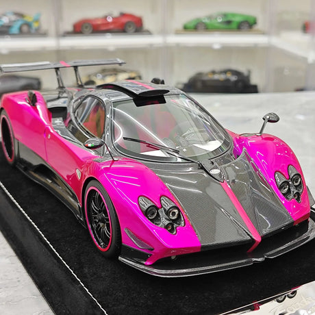Henson & Heaven Pagani 2009 Zonda سينكي كوبيه بنفسجي 1:18 – راتنج نموذجي قابل للجمع