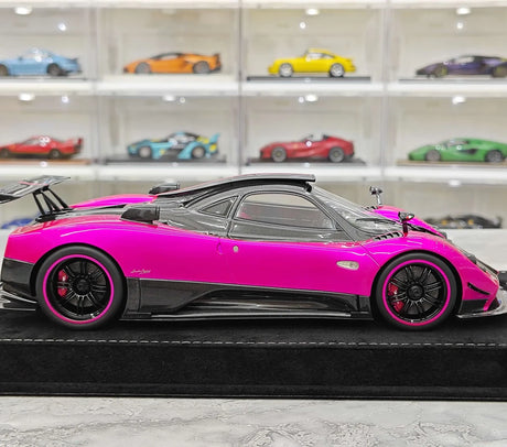 Henson & Heaven Pagani 2009 Zonda سينكي كوبيه بنفسجي 1:18 – راتنج نموذجي قابل للجمع