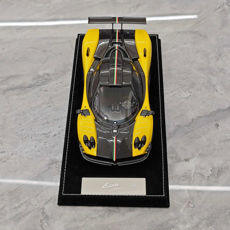 Henson & Heaven Pagani 2009 Zonda سينكي كوبيه الأصفر 1:18 – نموذج راتنج قابل للجمع