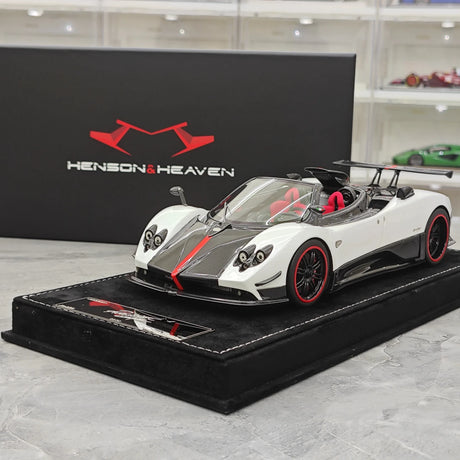 Henson & Heaven Pagani 2009 Zonda سينك وايت 1:18 – نموذج راتنج قابل للجمع