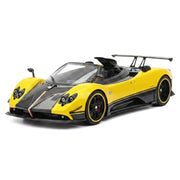 Henson & Heaven Pagani 2009 Zonda Cinque geel 1:18 – verzamelmodelauto van resin
