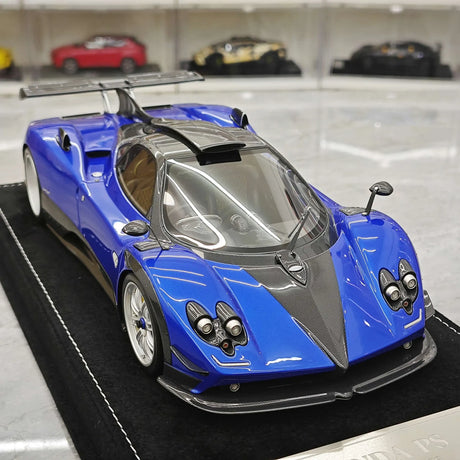 Henson & Heaven Pagani 2016 Zonda 760 Roadster Blue 1:18 – Resina modello in resina collezionabile