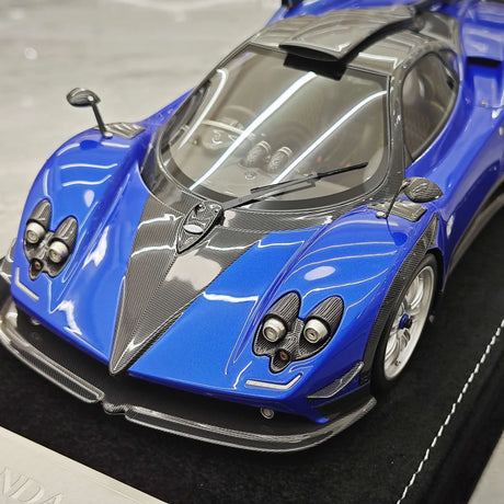 Henson & Heaven Pagani 2016 Zonda 760 Roadster Blue 1:18 – Resina modello in resina collezionabile