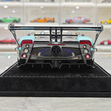 Henson & Heaven Pagani 2016 Zonda 760 Roadster Cyan Black Carbon 1:18 – samlarobjekt resinmodellresin
