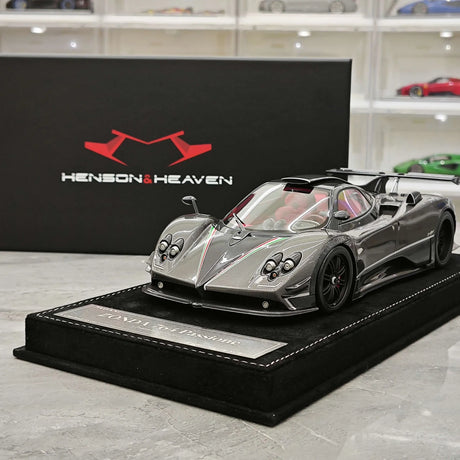 Henson & Heaven Pagani 2016 Zonda 760 Roadster Gray 1:18 – Resina modello in resina collezionabile
