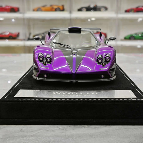 Henson & Heaven Pagani 2016 Zonda 760 Roadster Purple 1:18 – Resina da collezione in resina